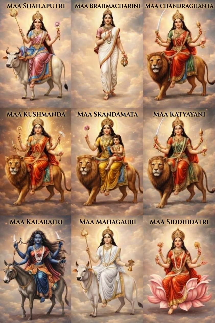 Nine Different Forms of Maa Durga
